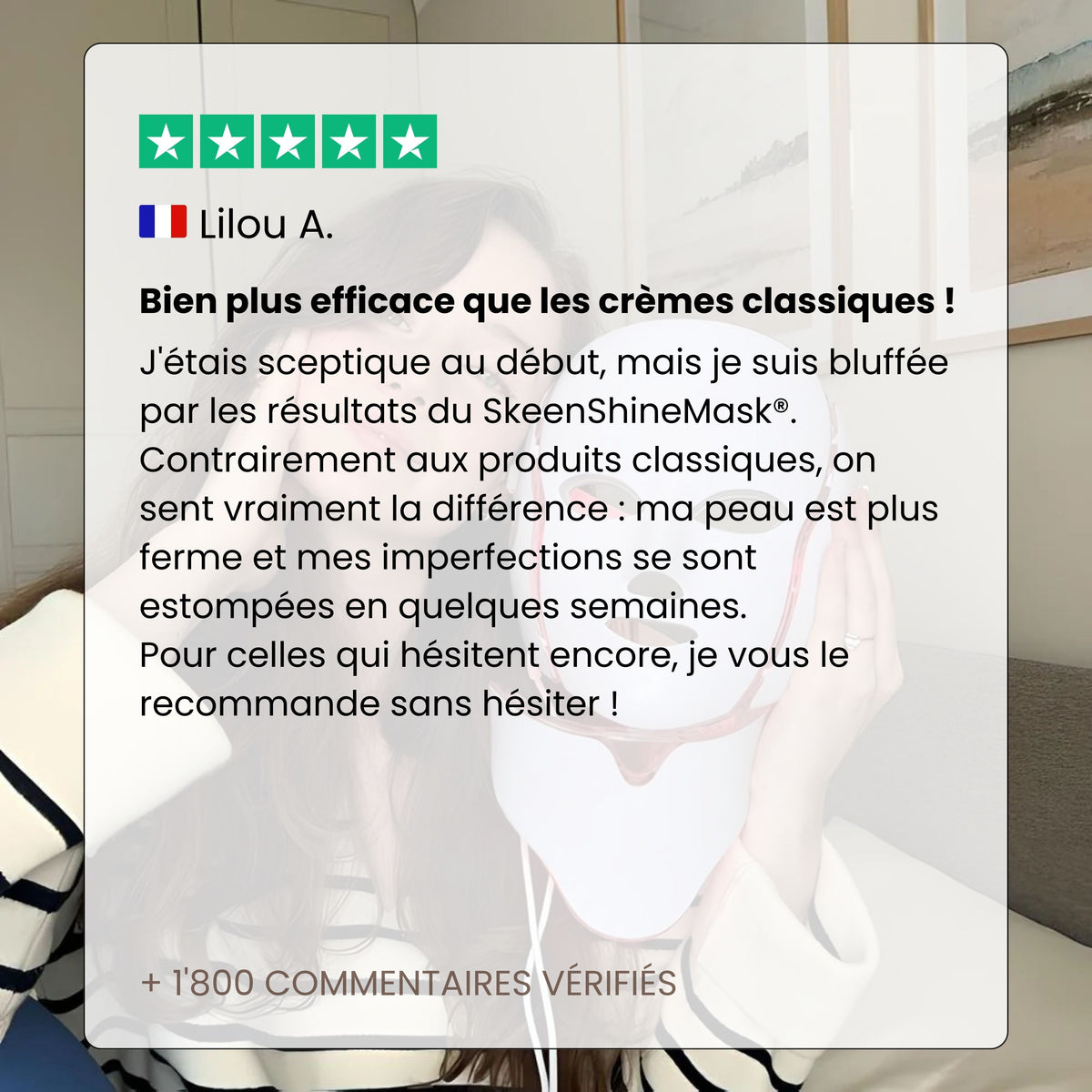 SkeenShineMask® - Eliminez rides et traces d'acné en 4 semaines